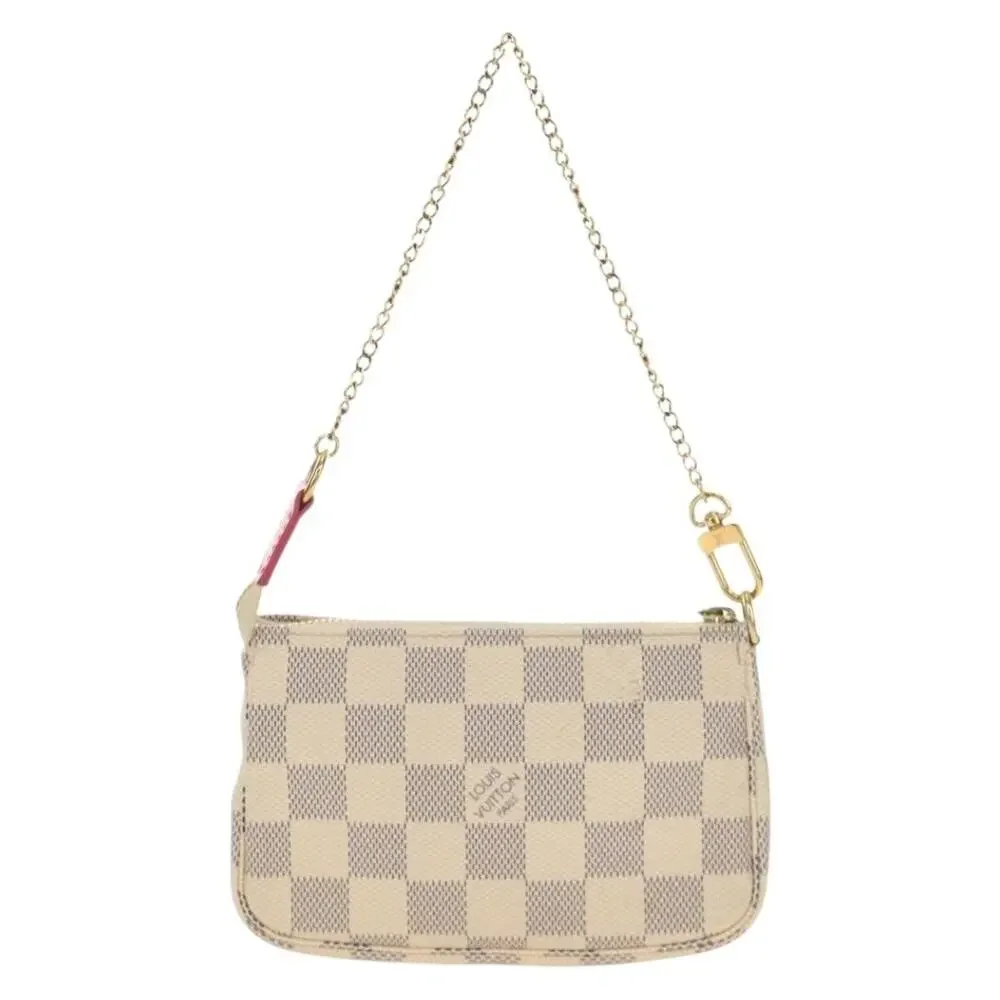 Louis Vuitton Damier Azur Mini Pochette Accessoires Pouch White